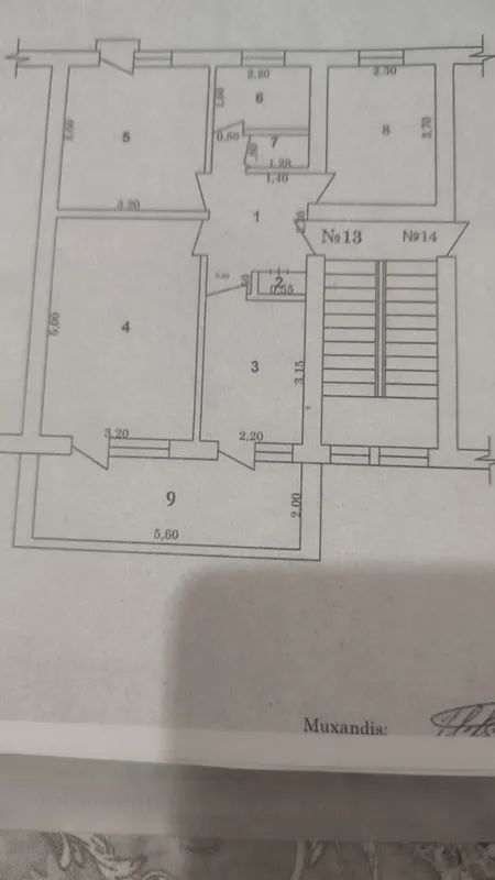 В городе Бекабад продается 3-комнатная квартира