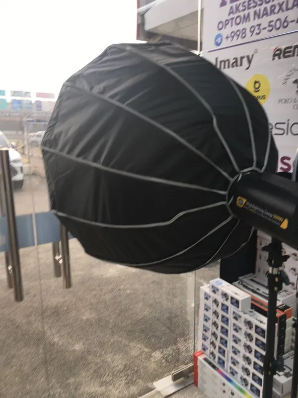 softbox zontik lampa rgb