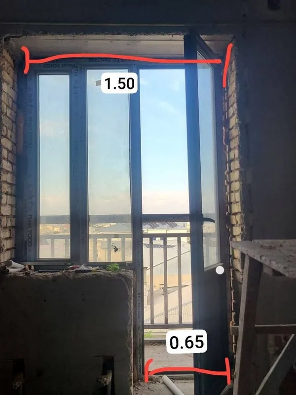 Akfa oyna/ ойна и kapi/ капи balkon/ балкон, окно и дверь, перегородка — фото 3