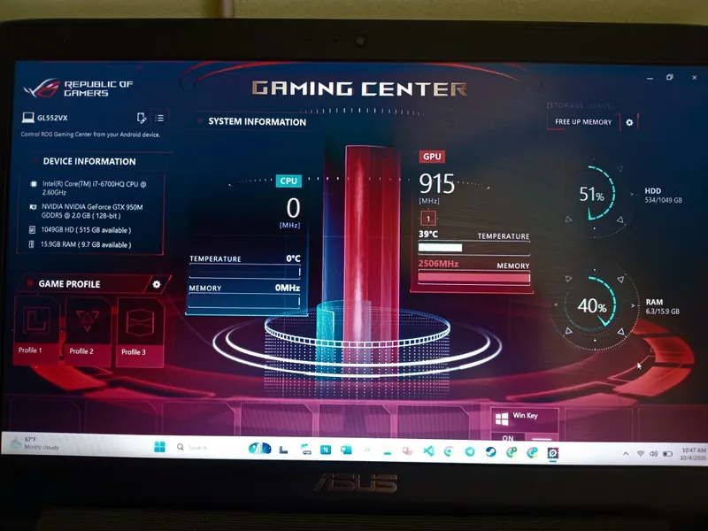 ASUS ROG 16 ГБ, 1 ТБ, процессор Intel Core i7 HQ 2 ASUS ROG 16 ГБ, 1 ТБ, процессор Intel Core i7 HQ 2