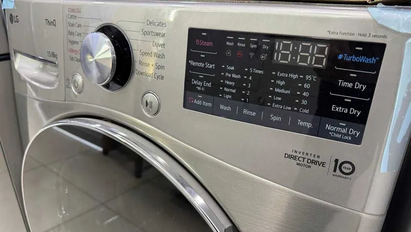 Стирально-сушильная машина LG 15/8 кг F0L9DGP2S AI DD Inverter Steam — фото 2