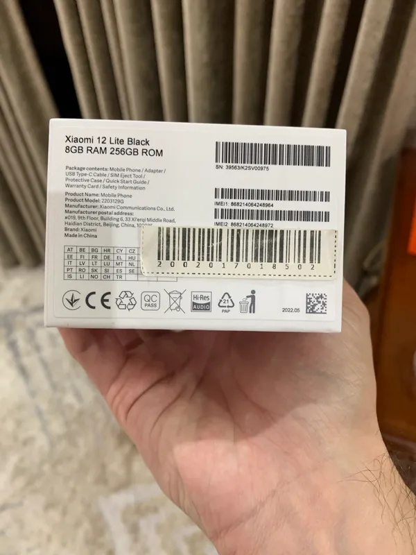 Xiaomi 12 5G lite black 4