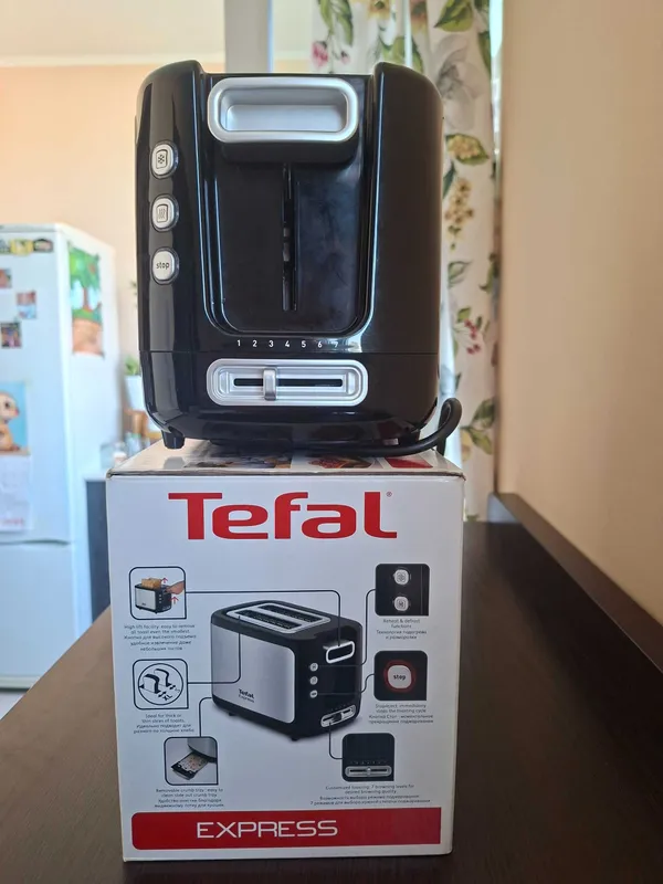 Абсолютно НОВЫЙ тостер Tefal Express в коробке 1 Абсолютно НОВЫЙ тостер Tefal Express в коробке 1