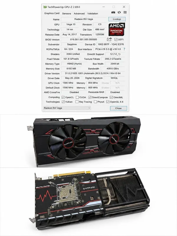Sapphire Pulse  RX Vega 56 8GB