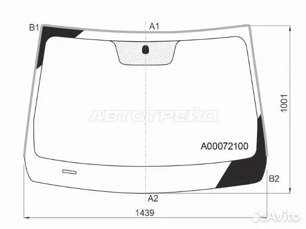 Лобовое стекло в сборе BAIC AUTO U5 Plus — фото 2
