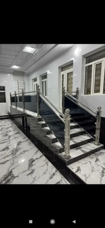 Перила стеклянные нержавейка усталари