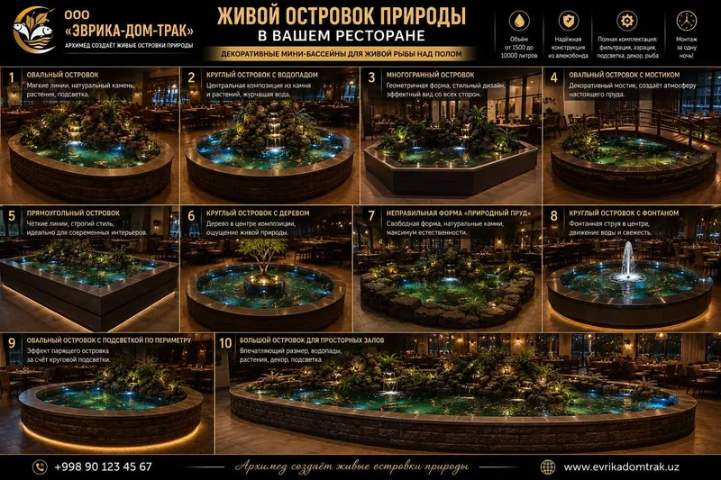 Живые островки в кафе, ресторанах и гостиницах. 5 Живые островки в кафе, ресторанах и гостиницах. 5