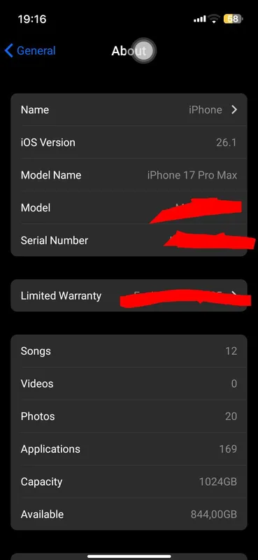 Продаётся iPhone 17 Pro, 1 ТБ 2
