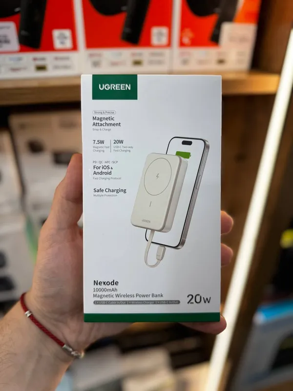 Power bank Ugreen беспроводная зарядка MagSafe