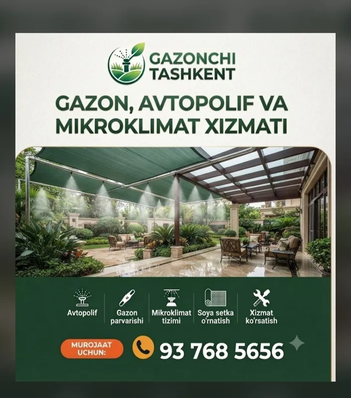 Mikroklimat va Soya setka tizimlari 1 Mikroklimat va Soya setka tizimlari 1