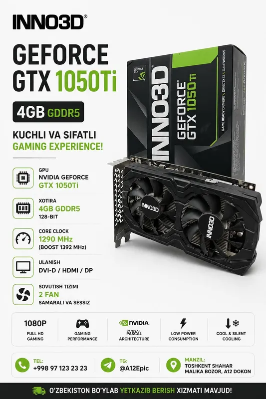 INNO3D GTX 1050 Ti 4GB 1