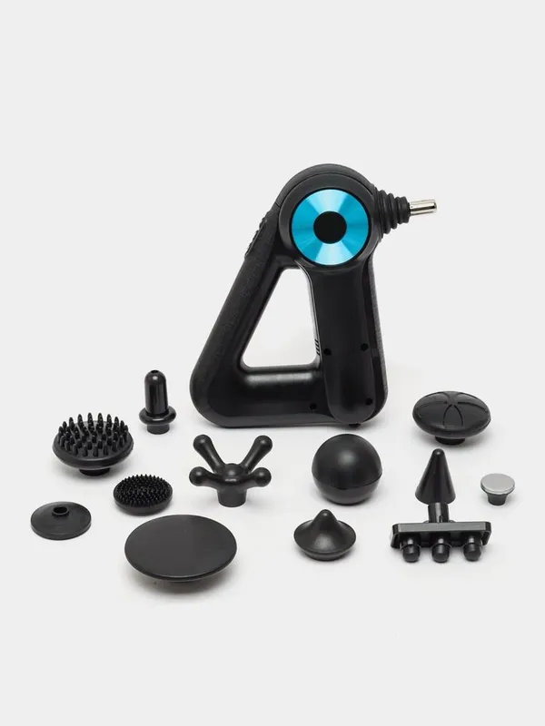 Массажер для тела Massage Gun 12 насадок Гарантия есть! Доставка есть! — фото 3