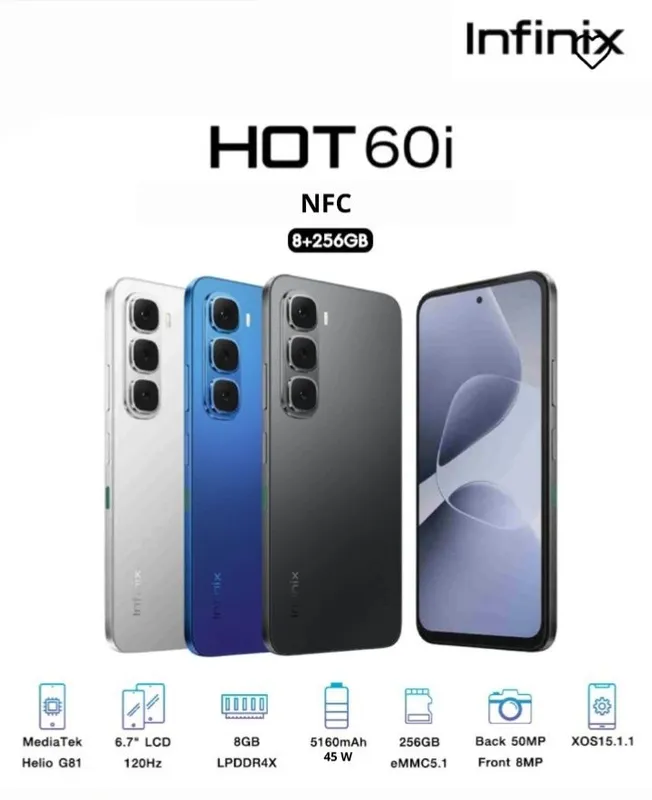 Infinix hot 60I 8+8 256 Infinix hot 60I 8+8 256