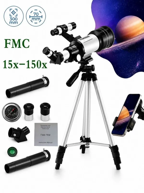 F30070 X150 HD профессиональный телескоп с объективом 70 мм 3