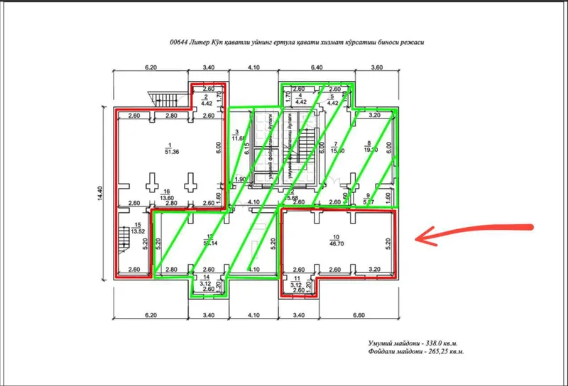 Yunusobodda 313 m² tijorat binosi ijaraga beriladi 9