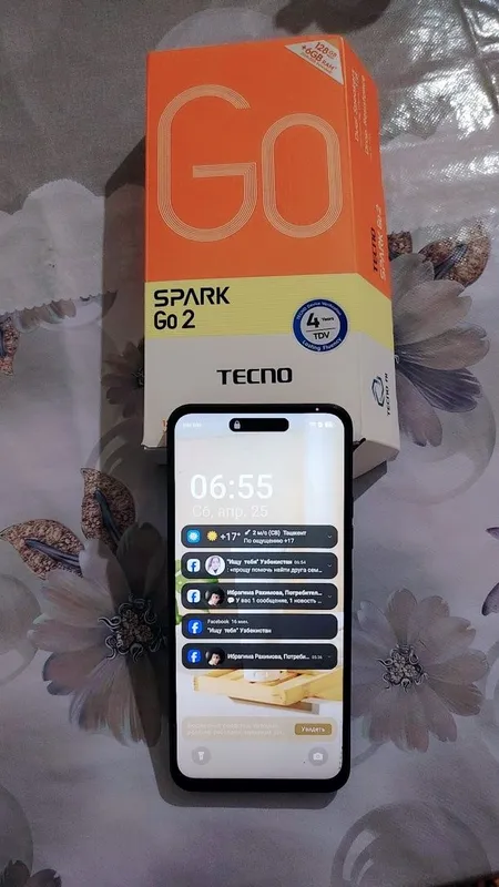 Продам телефон Tecno Spark Go 2 новый 1 месяц пользования 128гб — фото 1