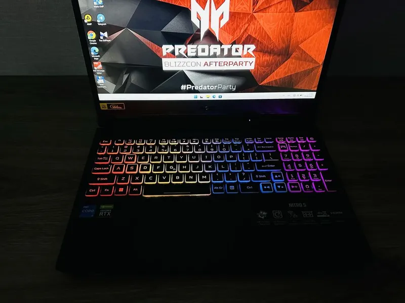 ACER Nitro Core i5-11Gen+RTX3060-6 ГБ Видеокарта, Топ Игровой ноутбук 8