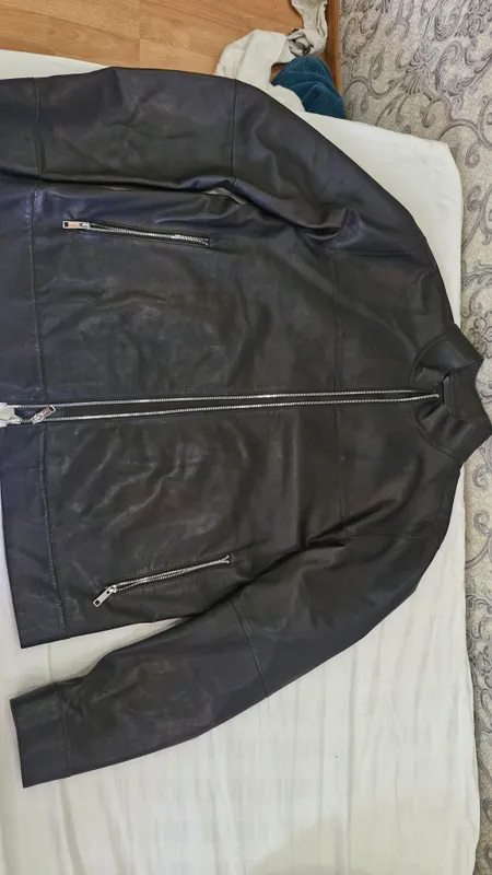 Мужская кожаная куртка Massimo Dutti Оригинал L 3
