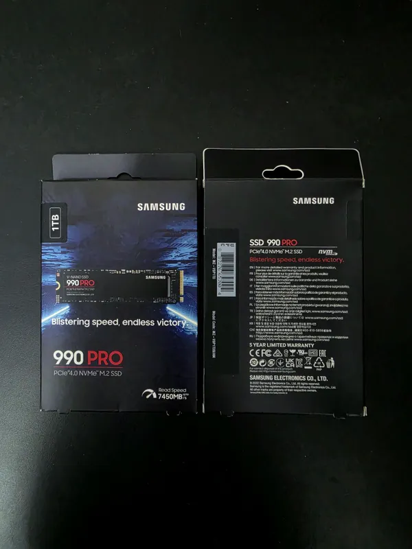 Samsung 990 PRO 1TB NVMe M.2 SSD | Original | Yangi