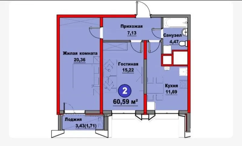 2 xonali kvartira, 61 m2, Mirzo Ulug'bek 10 2 xonali kvartira, 61 m2, Mirzo Ulug'bek 10