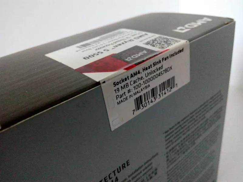 AMD Ryzen 5 5500 запечатанный + кулер AMD (BOX версия) 5 AMD Ryzen 5 5500 запечатанный + кулер AMD (BOX версия) 5