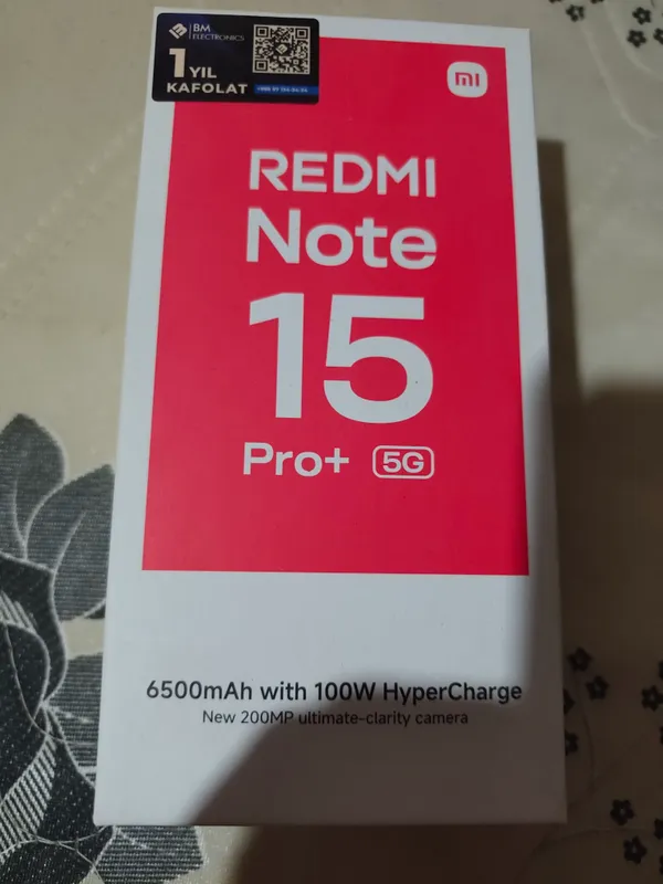 Redmi note 15 pro plus 5G 12 g 512 100 w 6
