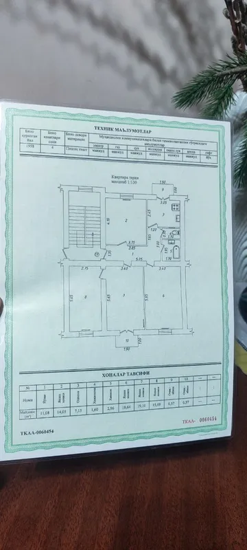 Kvartira sotiladi, Shota Rustaveli ko‘chasi, 4/3/4, yuqori qavat 6