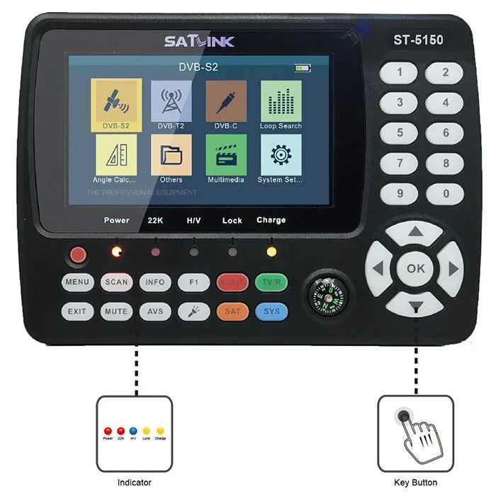Прибор для измерения сигналов DVB-T/T2, DVB-S/S2, DVB-C