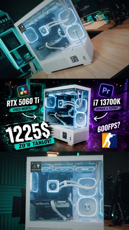 Gigabyte Z790+i7 13700K+16Gb+NVMe 1Tb+RTX5060Ti