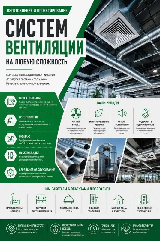 Проектирование и монтаж систем вентиляции и кондиционирования под ключ 2 Проектирование и монтаж систем вентиляции и кондиционирования под ключ 2
