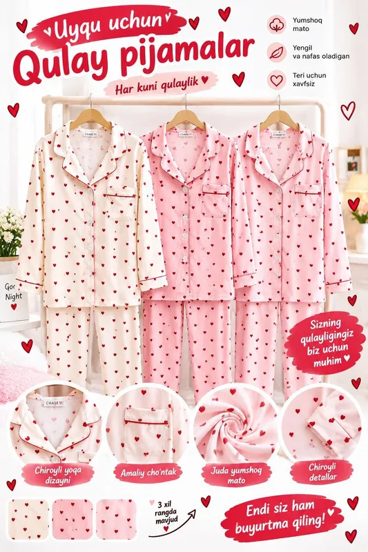Ayollar pijamasi 1 Ayollar pijamasi 1