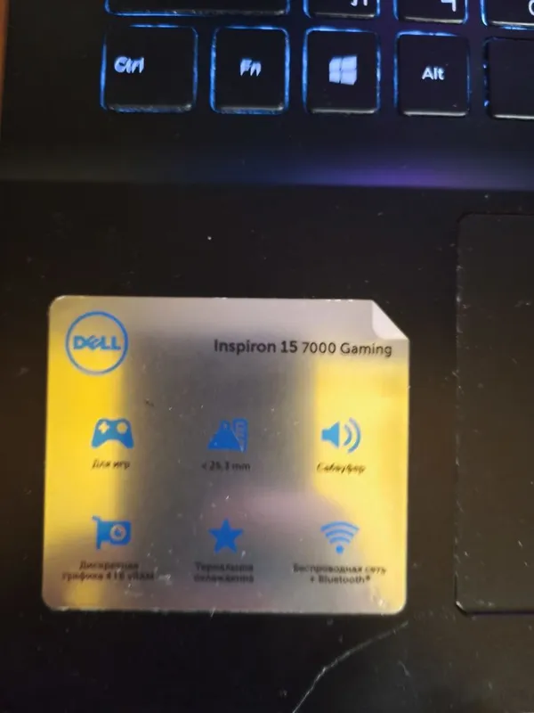 Ноутбук Dell Inspiron gaming 15 7000 — фото 2