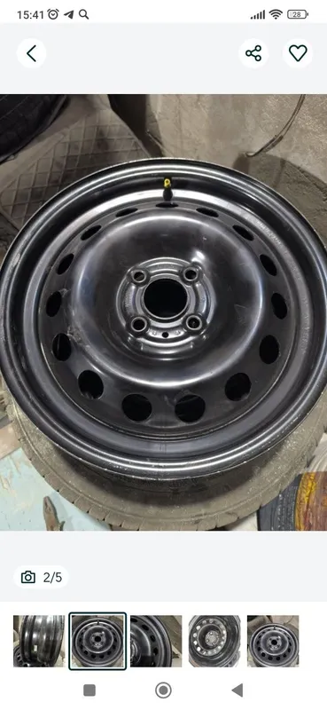 Диски родные Gm на Chevrolet Лассети(Джентра)стальные R15. — фото 3
