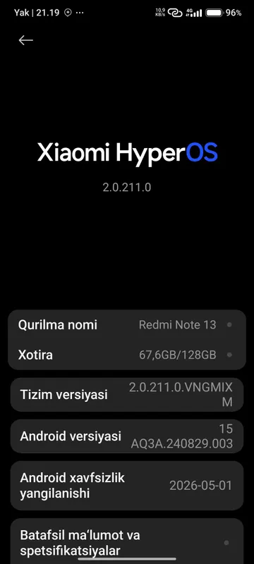 Redmi note 13 4