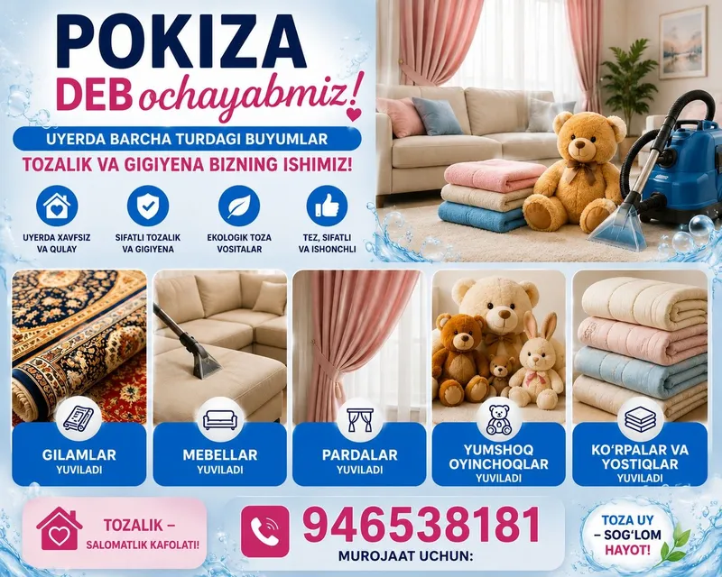 Ximchistka mebel ,gilam ,matras