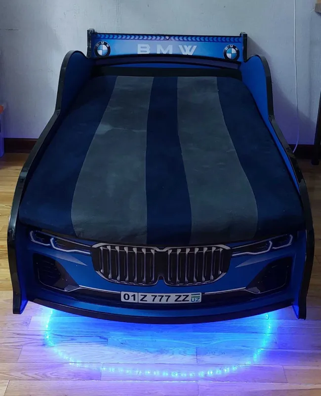 Продается кровать машина BMW БМВ с подсветкой в отличном состоянии