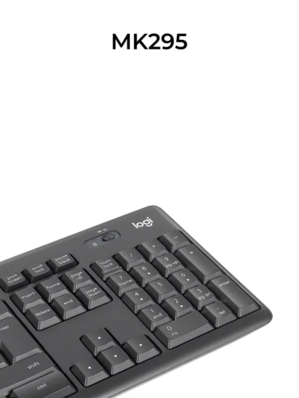 Беспроводной комплект Logitech MK295 Wireless Combo Black (клавиатура + мышка), USB, RUS/EN — фото 7
