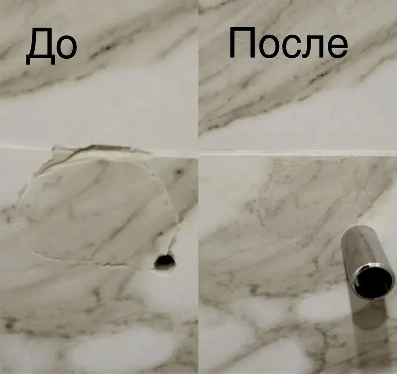 Ремонт и реставрация ранита, мрамора и других камней 7