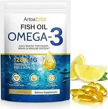 Omega 3 1280 mg, fish oil, омега 3,240 tali, EPA DHA — фото 1