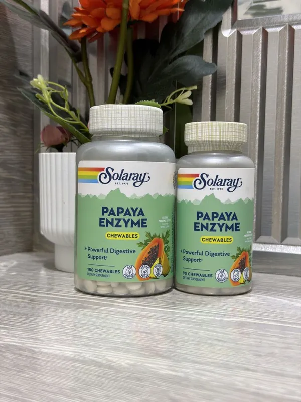Solaray papaya enzyme / соларай папайа энзим