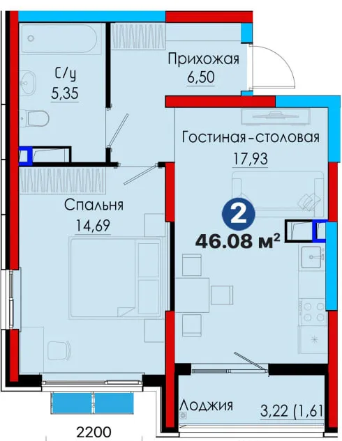 Евро 2к,Алмазарский р-он, круг Джоми | Ипотека — фото 6