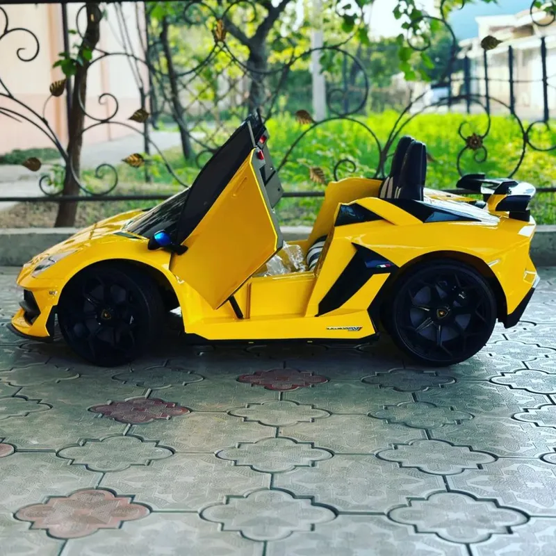 Двухместная детская машина Lamborghini Aventador, детская машина, пульт 4