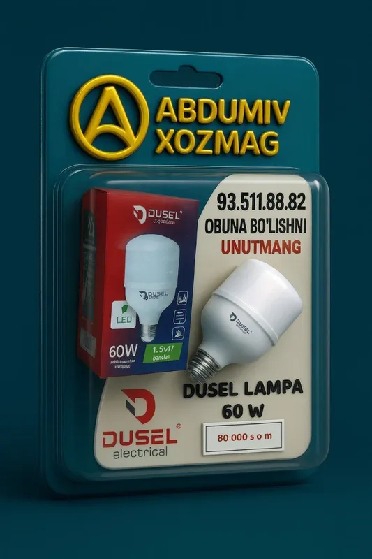 DUSEL LED LAMPA 60w ABDUMIV XOZMAG no.1