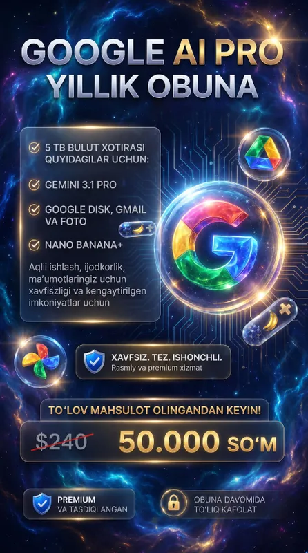 Gemini pro obunasi