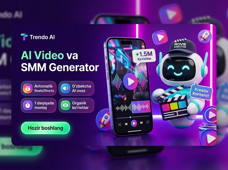 Sun’iy intellekt yordamida videolar yaratish (Reels, Shorts) va SMM 1 Sun’iy intellekt yordamida videolar yaratish (Reels, Shorts) va SMM 1