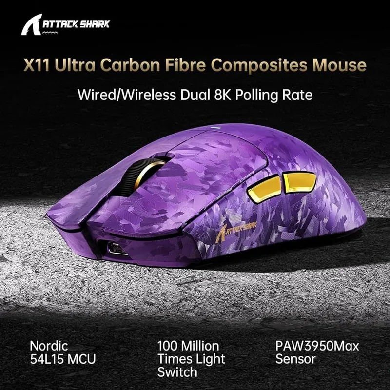 New Mouse Attack shark X11 ULTRA paw 3950max — фото 4
