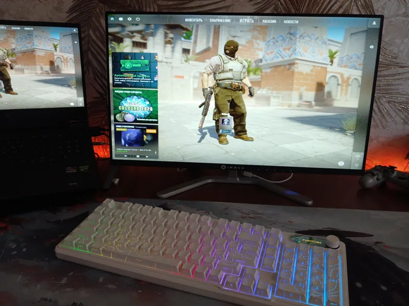 HP Victus Setup Monitor klava bilan