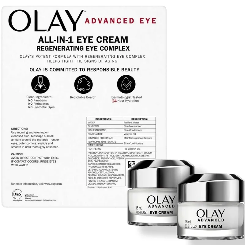 Регенерирующий крем вокруг глаз OLAY Advanced Eye Cream 0.5 fl oz — фото 1