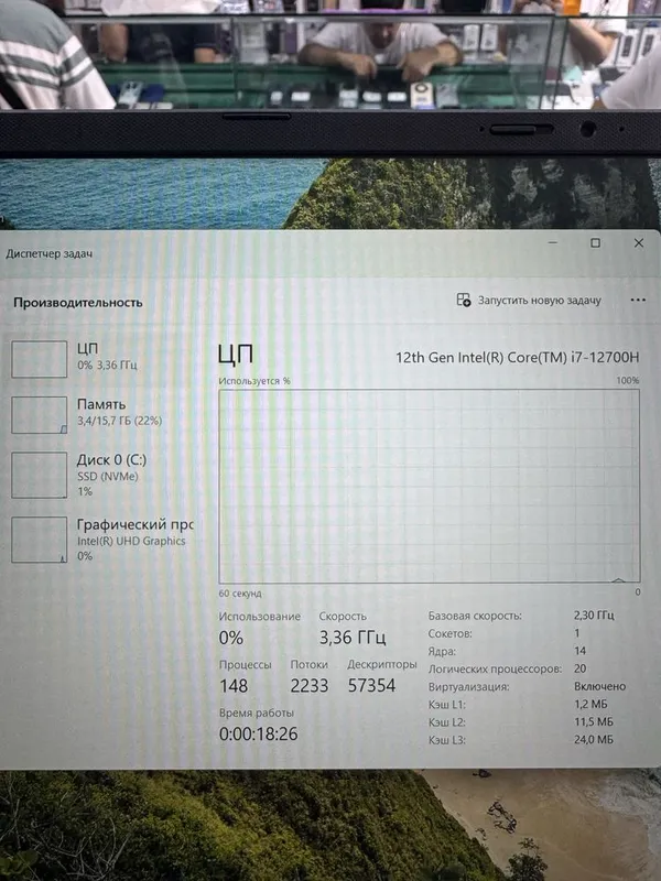 Asus vivobook i7-12700H 16/512 15.6 FHD Wv 4