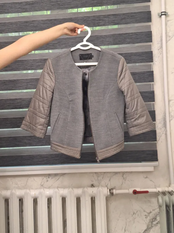 Kulrang zamonaviy jaket (Turkiya mahsuloti)